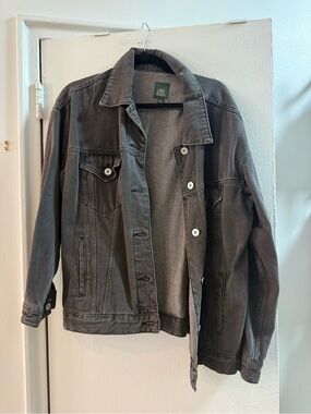 Women’s Washed Black Denim Jacket